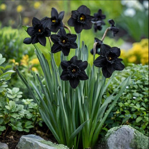 Нарцисс Тень Королевы купить по цене от 500р. в интернет-магазине «Посадика» с доставкой почтой в в Кирсе и по всей России – [изображение №1].